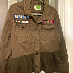 Military Style Olive Green Jacket